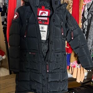 Canada weathergear Kids Dark black Puffer coat L 14/16
